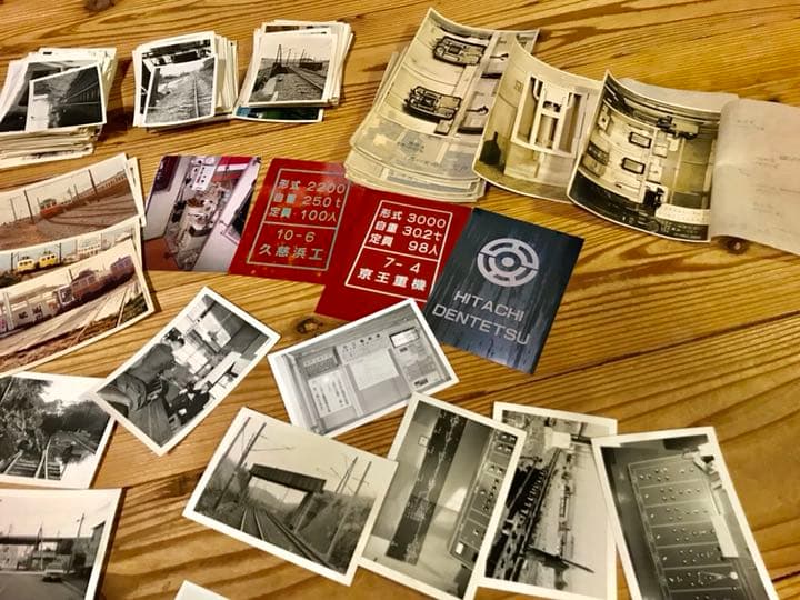 日立電鉄　写真　帽章 廃線 ローカル線 モハ　電車