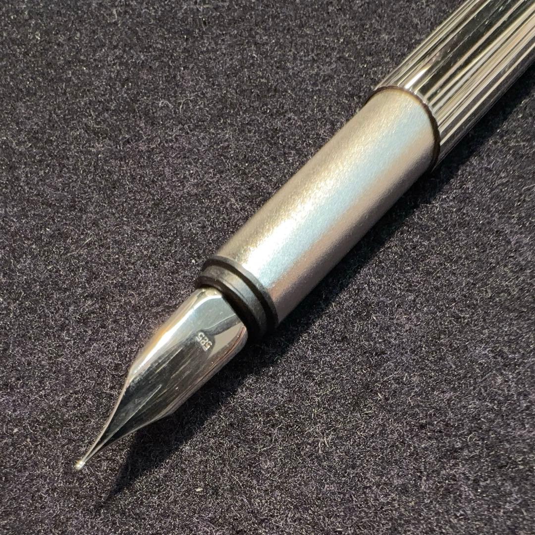 モンブラン ノブレス プラチナコート 万年筆 14K EF 洗浄整備済