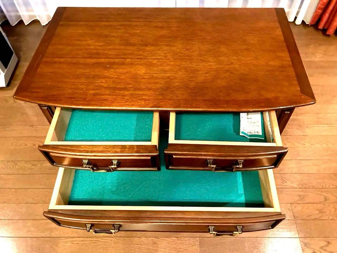 木製クラシックチェスト 3引き出し　マルニ製