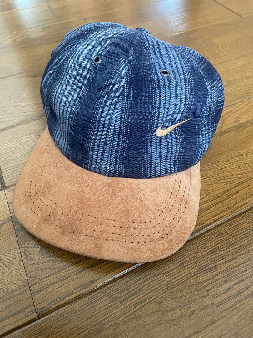 NIKE ビンテージ　チェック柄　キャップ