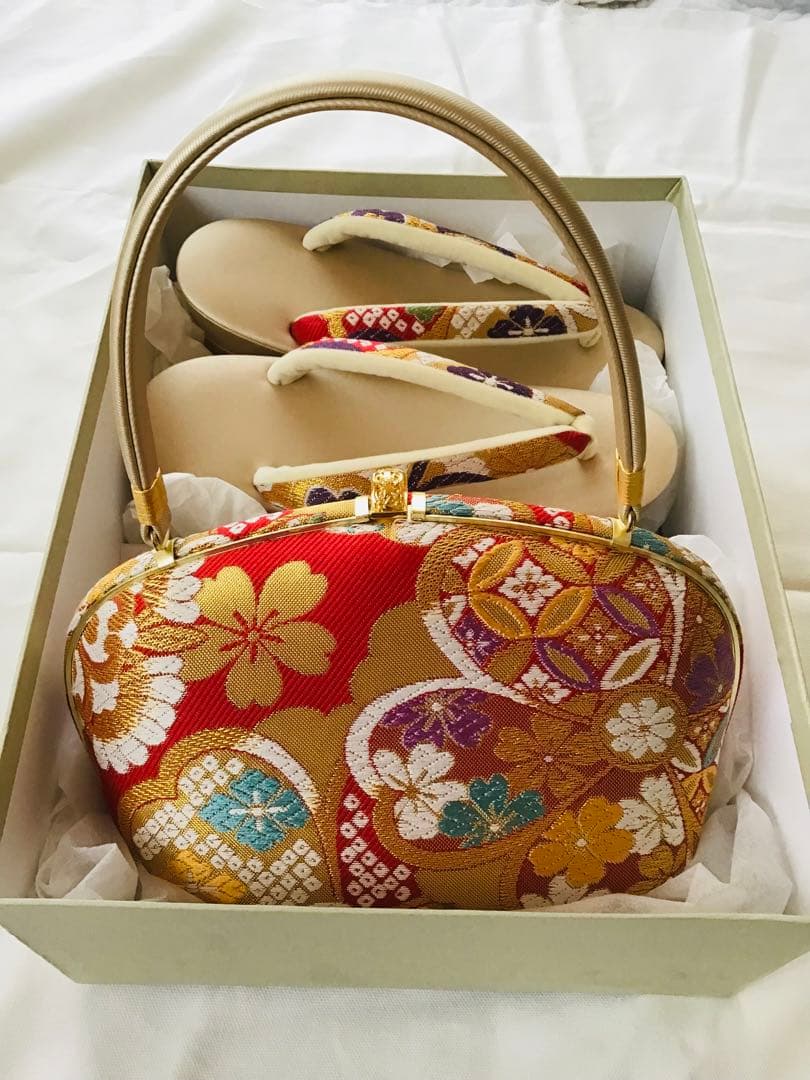 和装用バッグと草履のセット　四谷三条