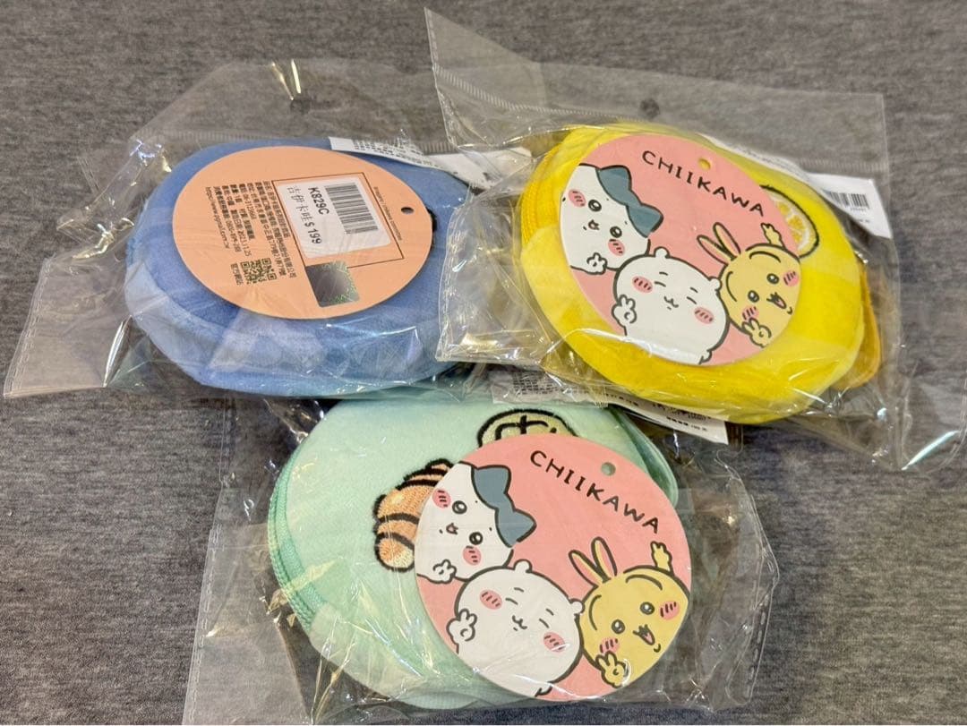 台湾限定 ちいかわ ぽっちゃり セブン ポーチ ちいかわ ハチワレ うさぎ 3点