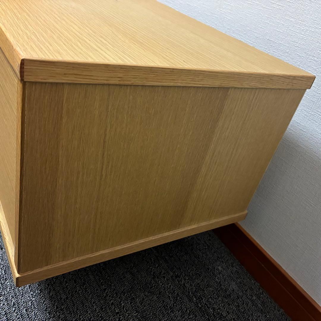無印良品 MUJI オーク材AVラック・薄型 幅110cm