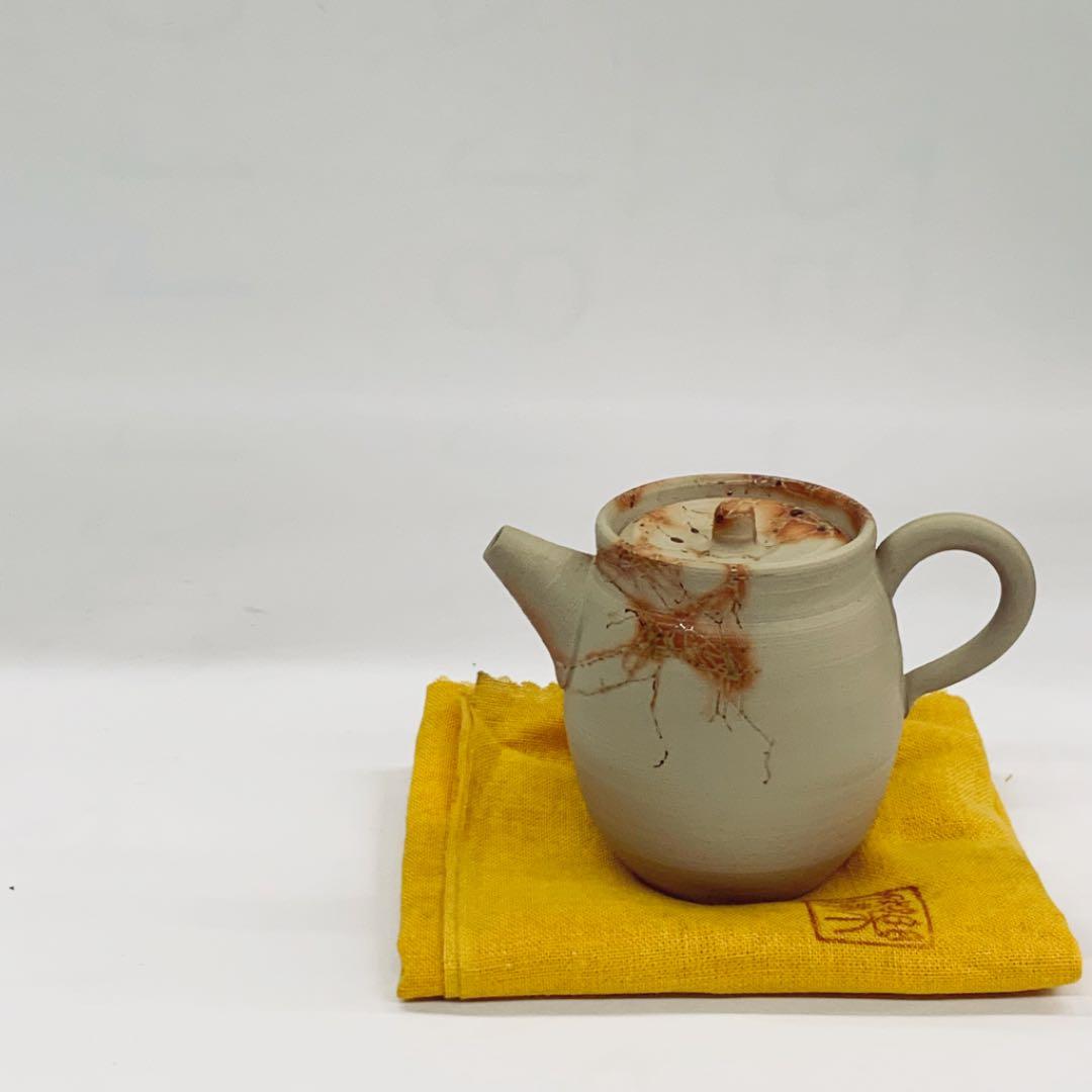 【茶壺25    後手　藻がけ】浅井楽然