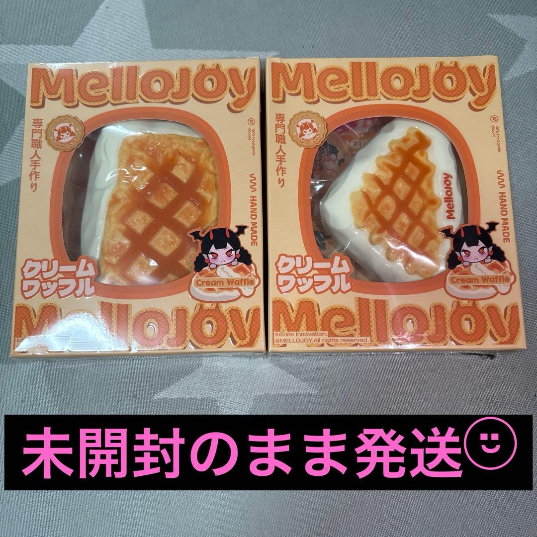 mellojoyスクイーズ♡クリームワッフル しかく＆さんかく