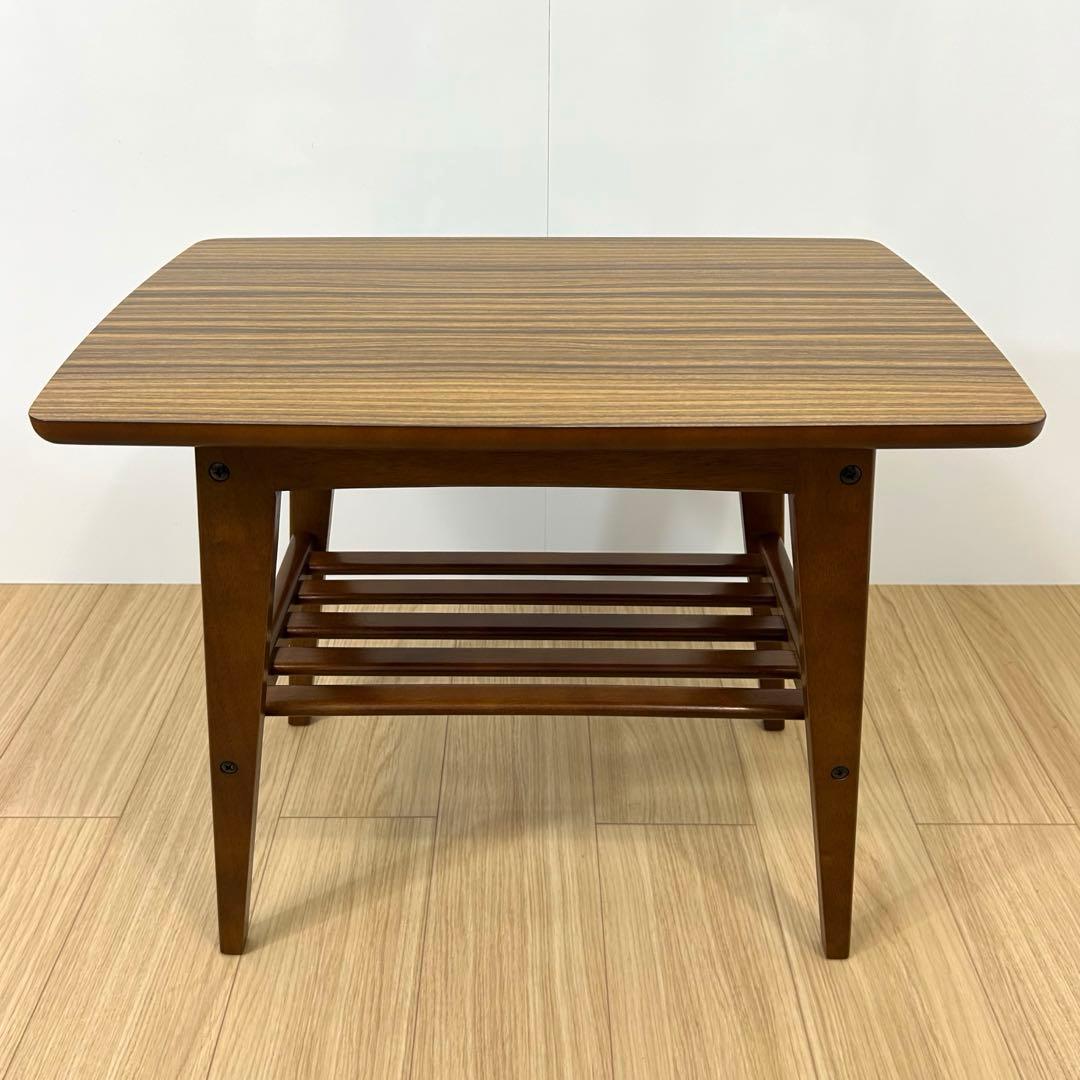 美品 カリモク60　リビングテーブル小　ウォールナット　サイドテーブル