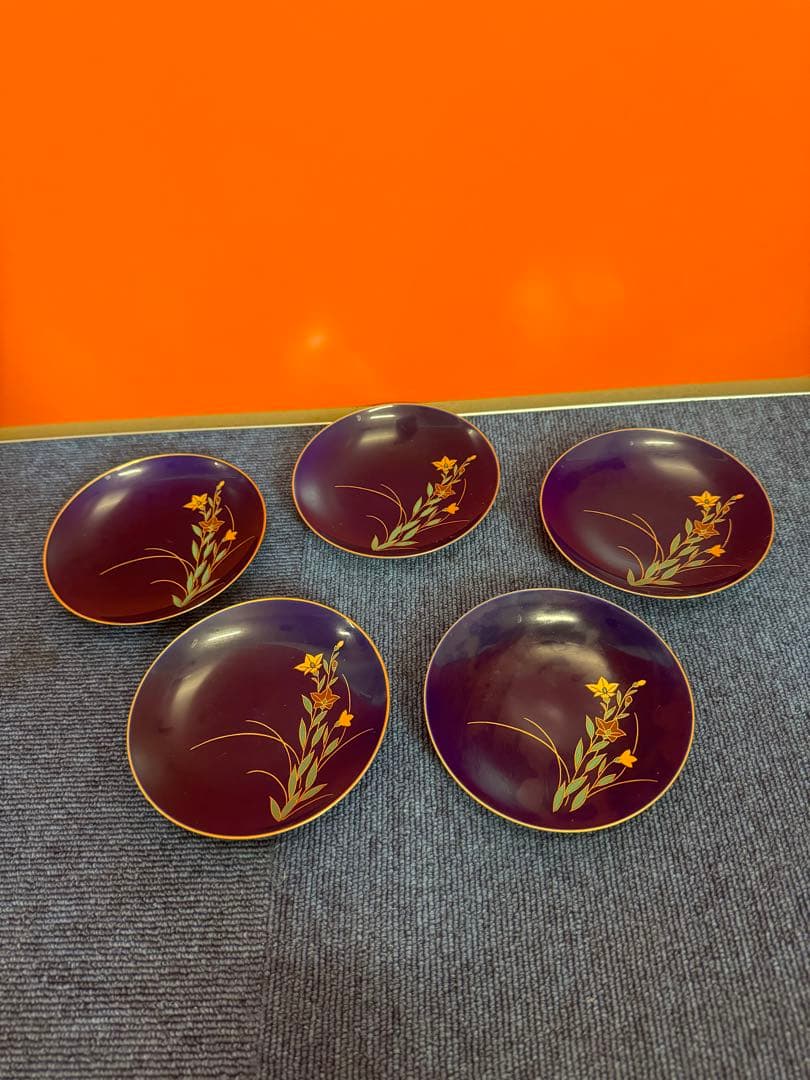 1959 香蘭社　金彩　皿　5客