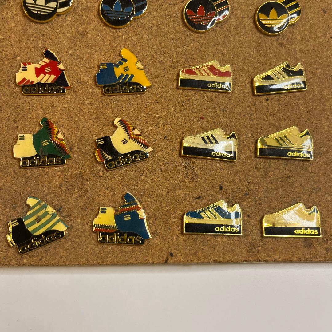 old adidas ヴィンテージ　ピンバッジ　24個