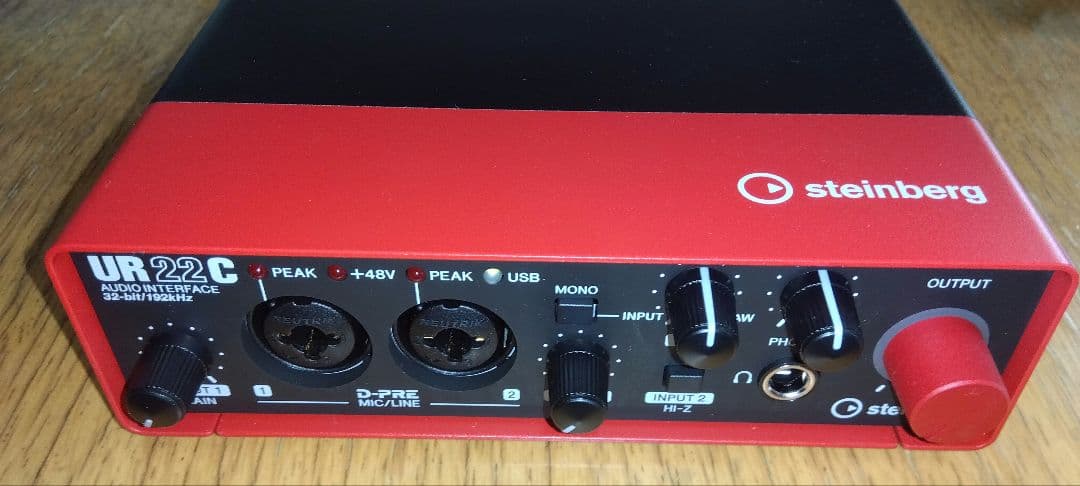 【美品】Steinberg UR22C オーディオインターフェース 付属品あり