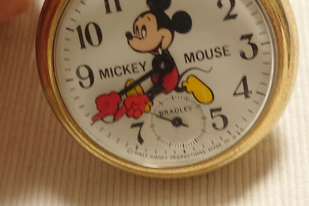 BRADLEY 手巻き懐中時計 ディズニーランド25周年記念 USA　動作未確認