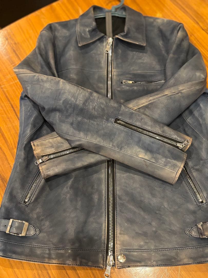 試着のみ‼️STRUM ストラム Burning dyed バーニングダイ ブルー