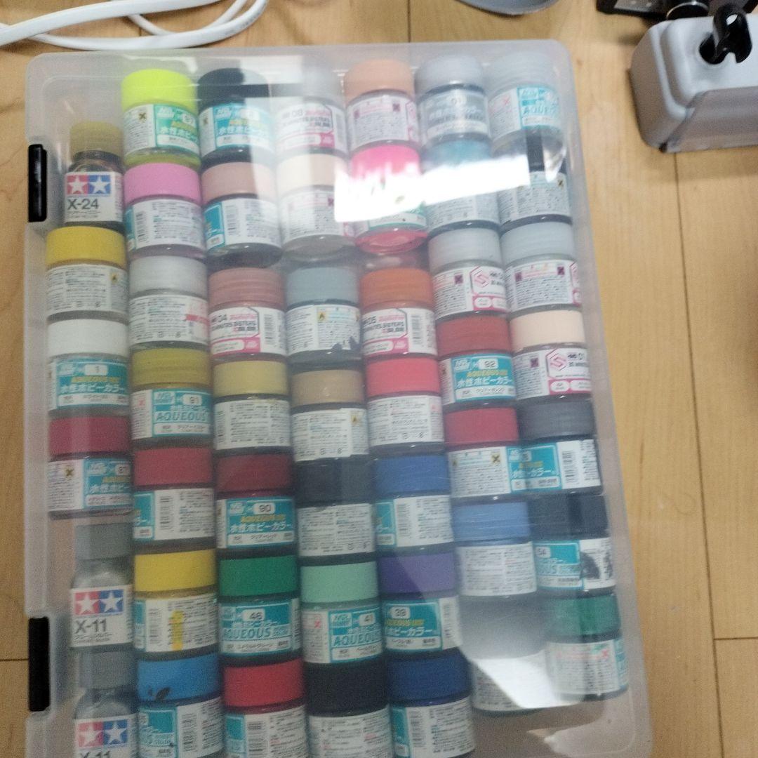 テ*レ様 エアブラシ、コンプレッサー、塗装ブース、塗料多数