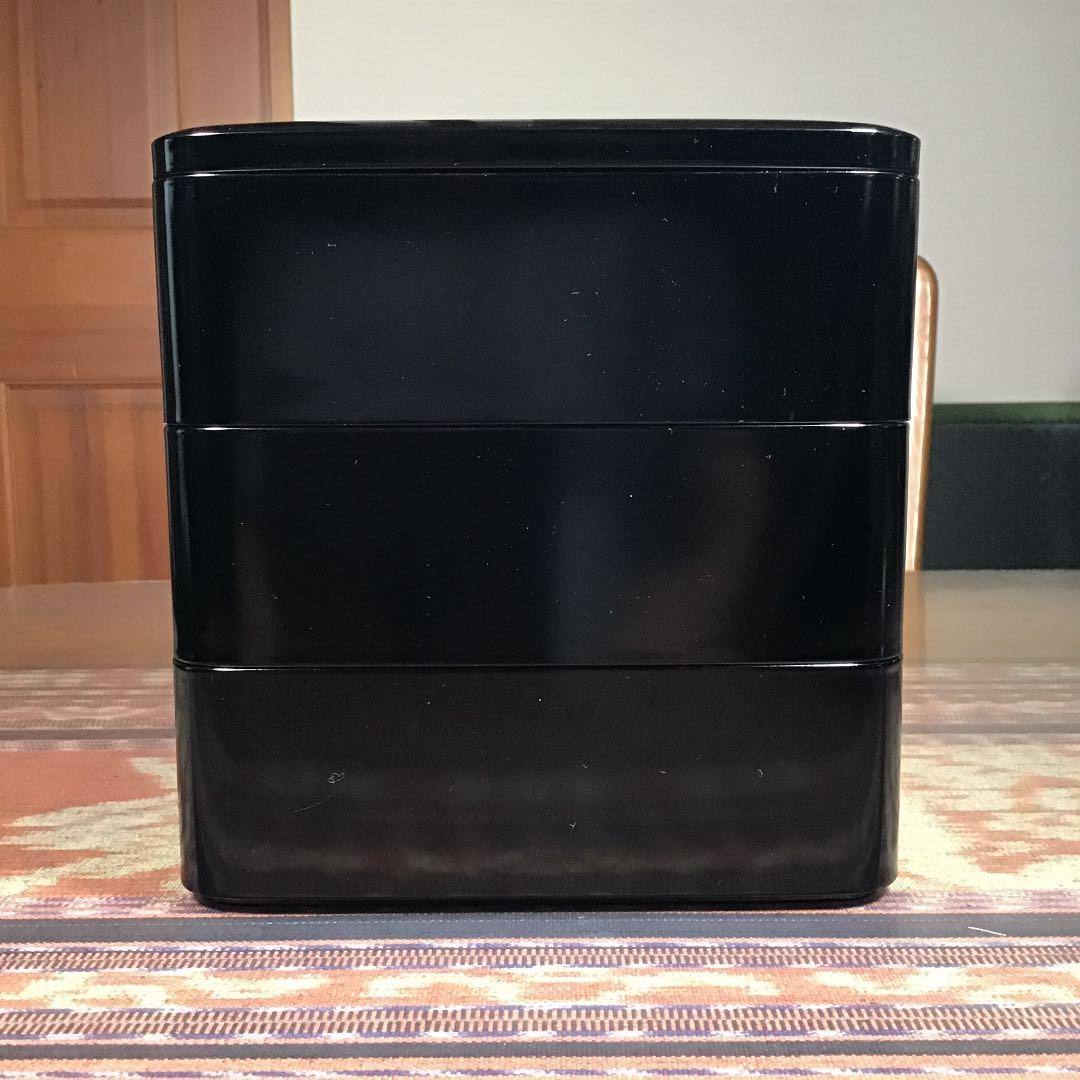 会津塗　年輪漆器　三段重