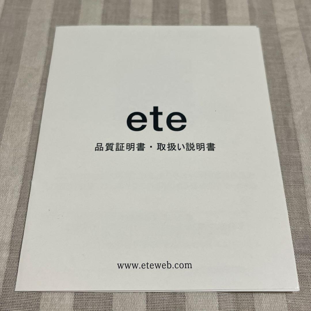 ete 腕時計 イエローゴールド&レザーベルト