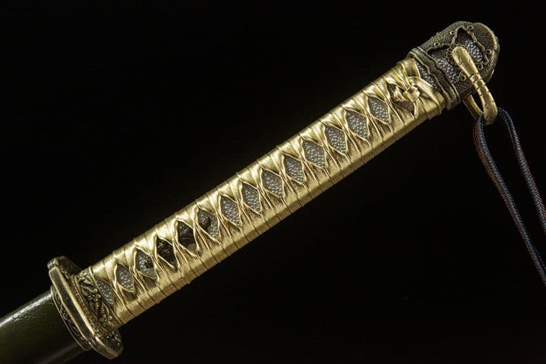 【軍緑】98式軍刀 武具　刀装具　日本刀　模造刀 居合刀 武士道 指揮刀 鋼刀