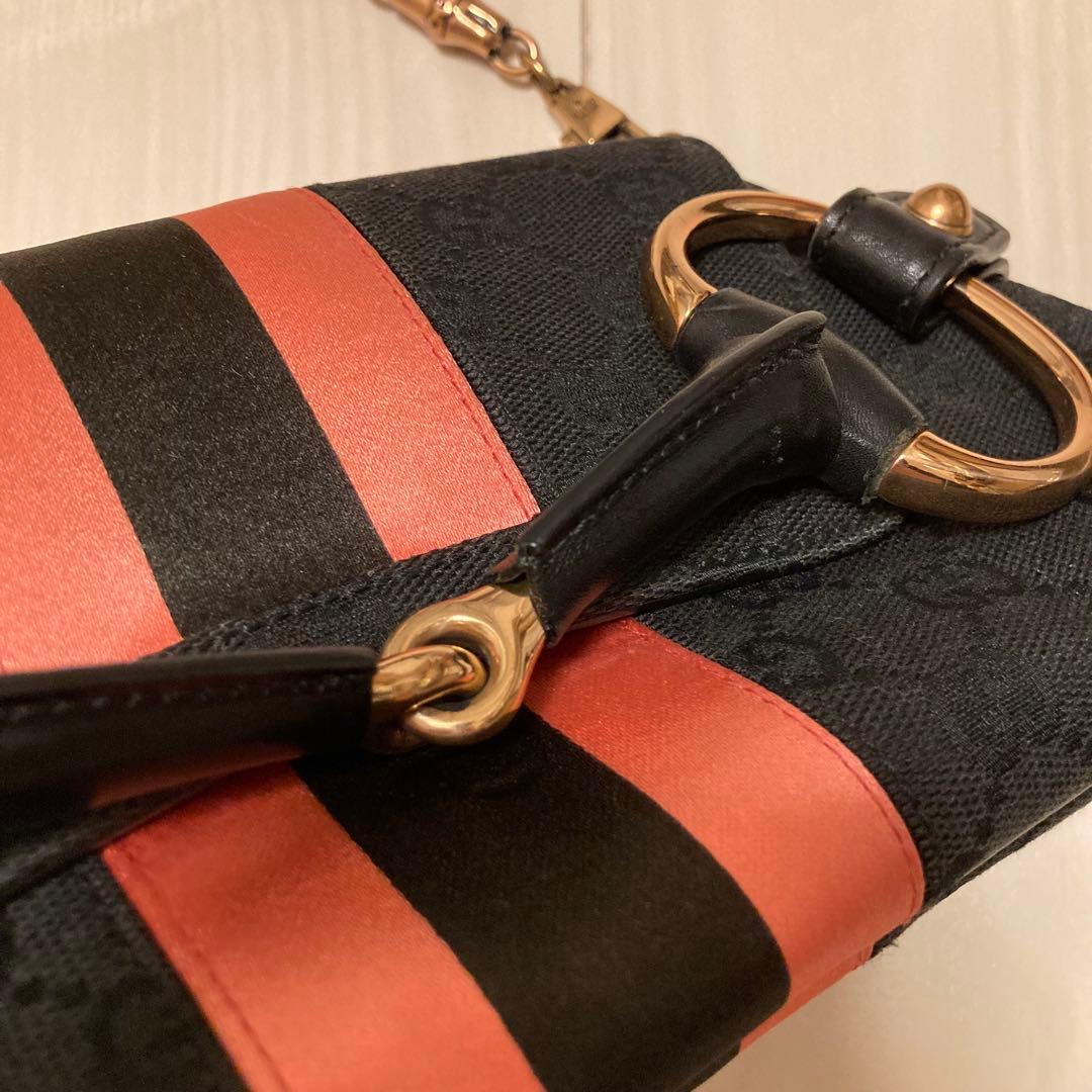 GUCCI バッグ　ハンドバッグ　限定　ピンク　ホースビット　ハミ　グッチ