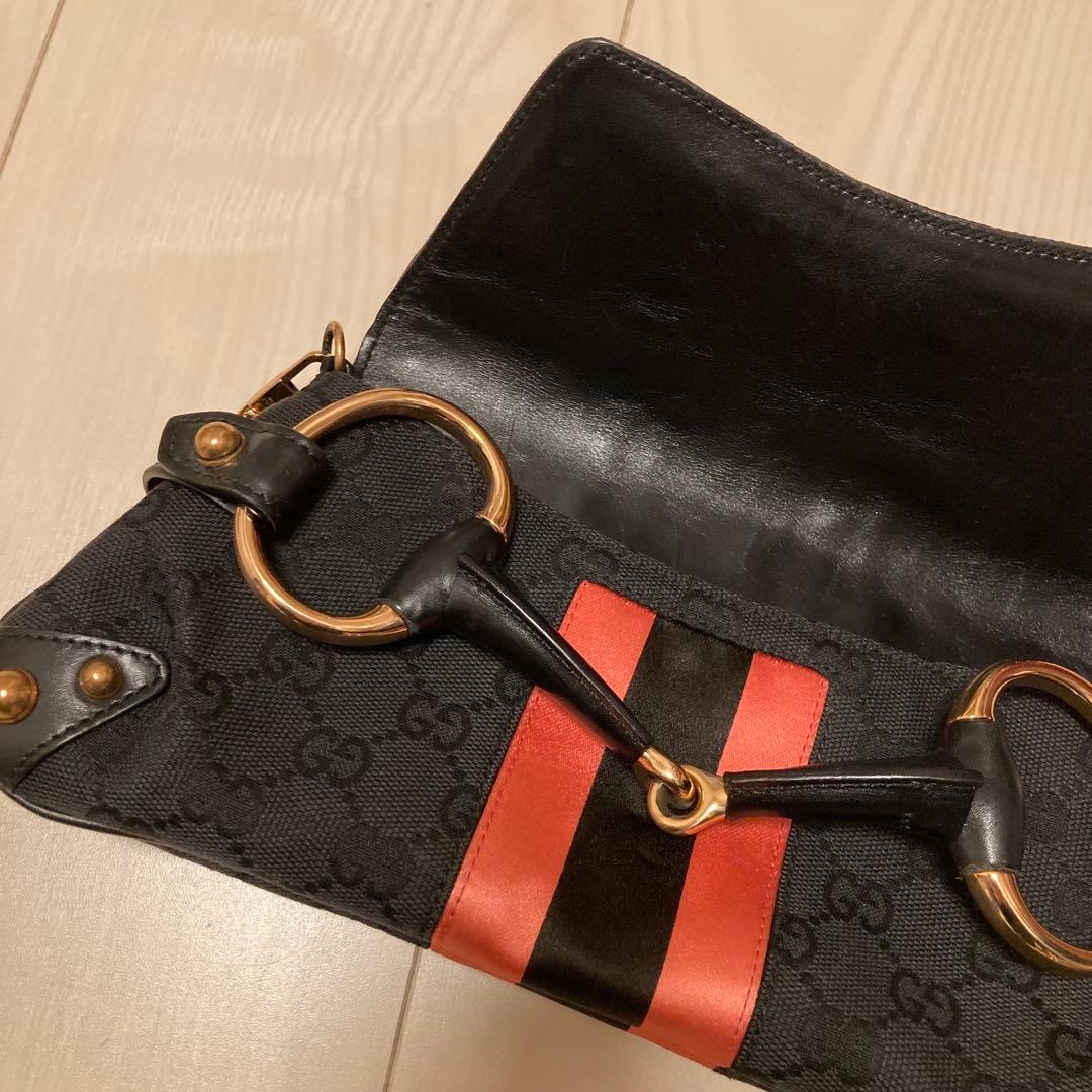 GUCCI バッグ　ハンドバッグ　限定　ピンク　ホースビット　ハミ　グッチ