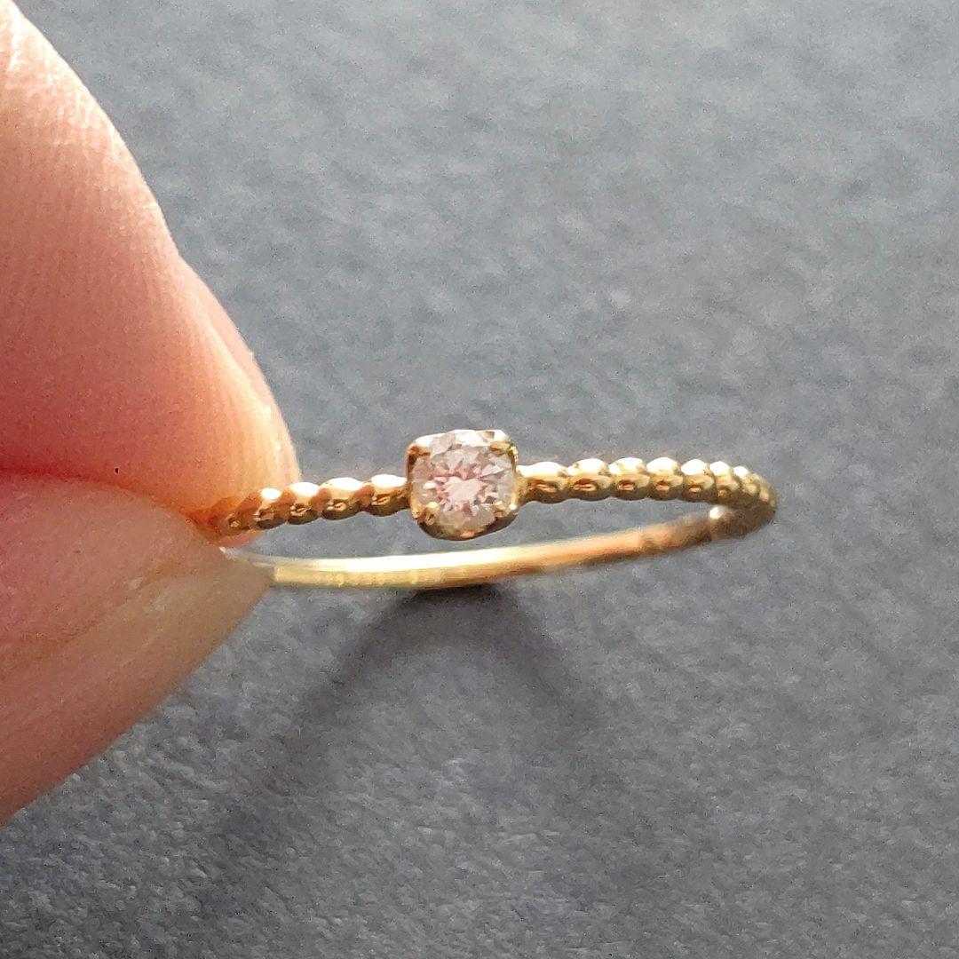 【ビジュソフィア】k18 ダイヤモンドリング