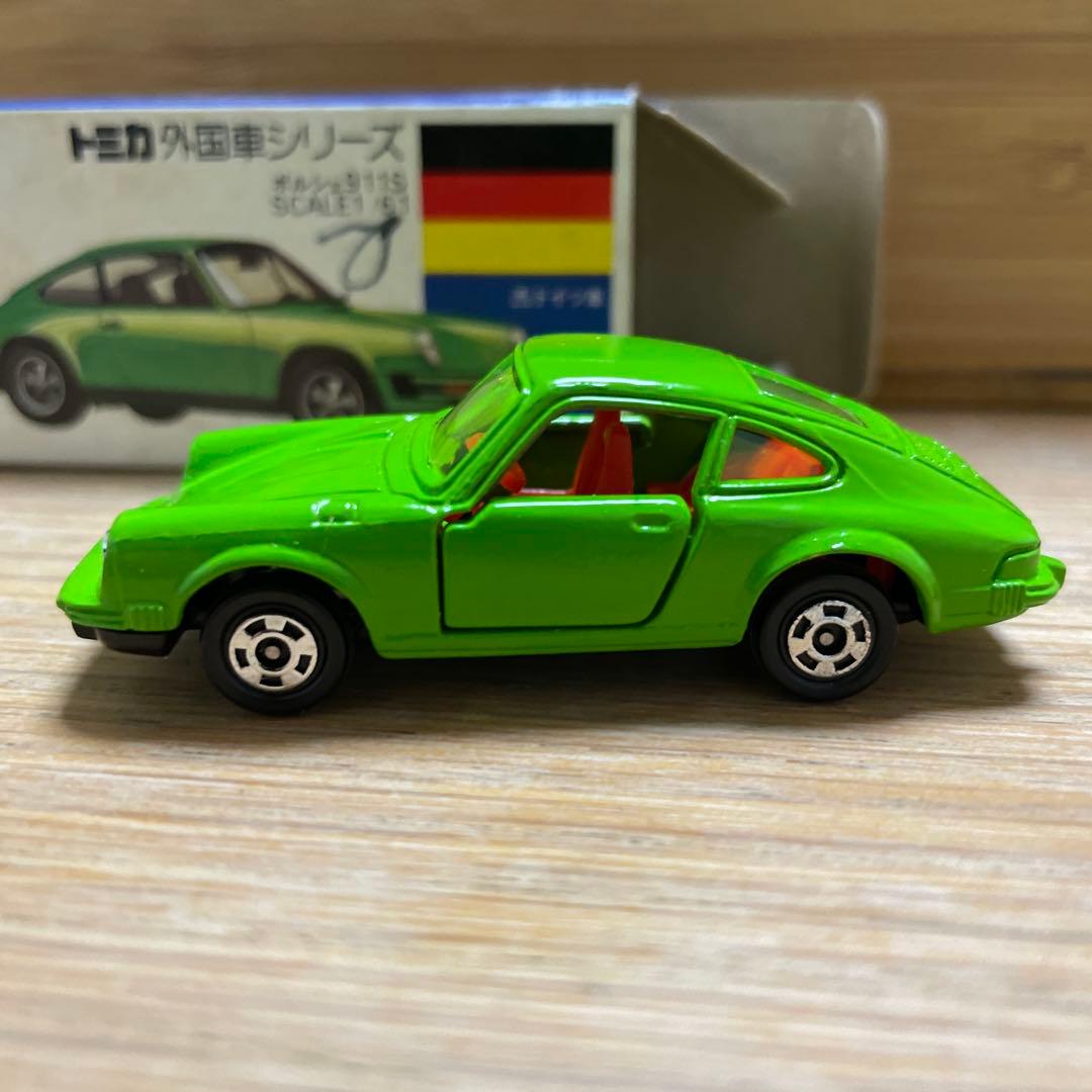 トミカ 青箱 F3 ポルシェ911S 当時物 外国車シリーズ 日本製 ミニカー