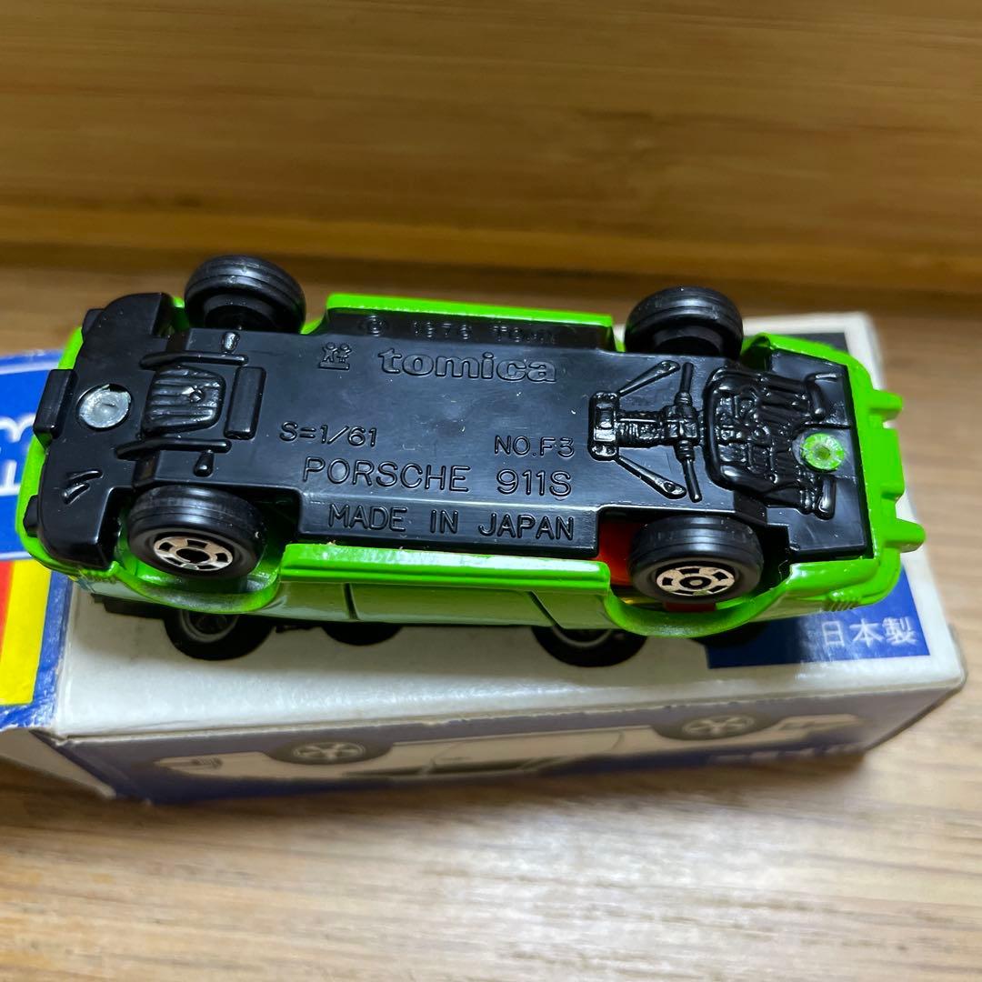 トミカ 青箱 F3 ポルシェ911S 当時物 外国車シリーズ 日本製 ミニカー