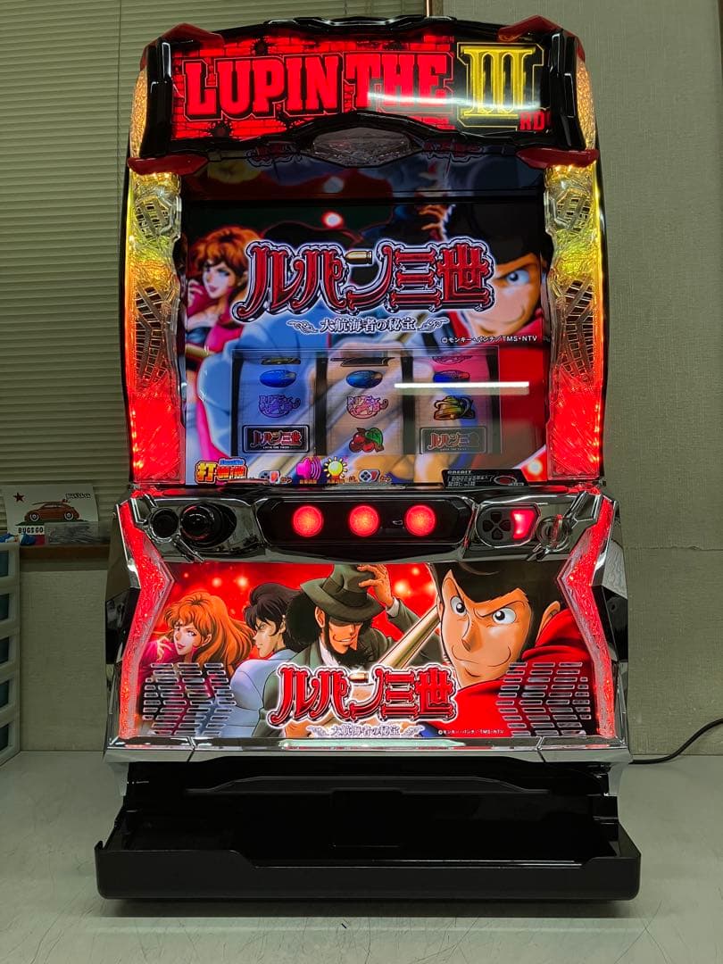 パチスロ実機　Lルパン三世大航海者の秘宝H1　スマスロユニット付き