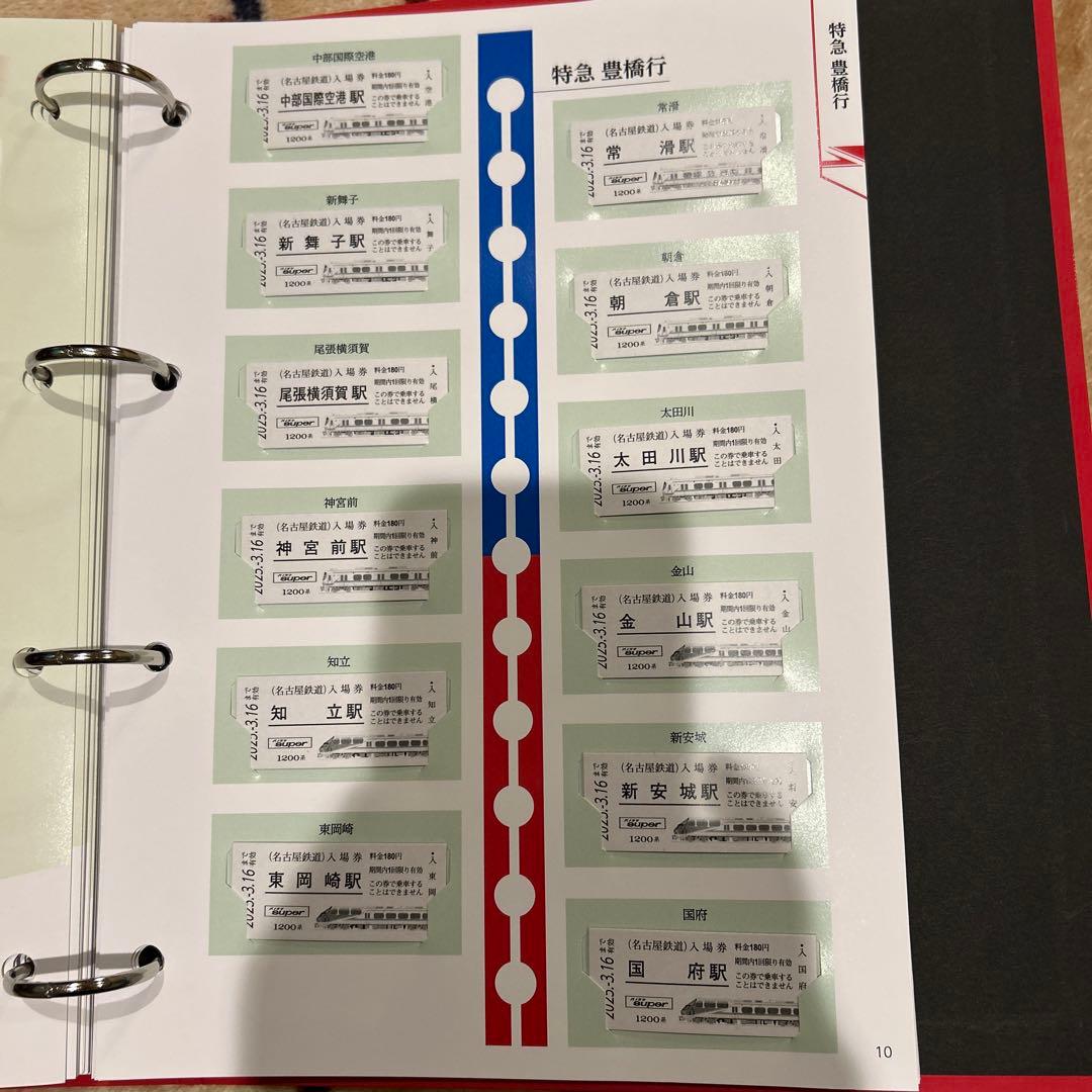 名鉄特急車両硬券入場券 コンプリートセット
