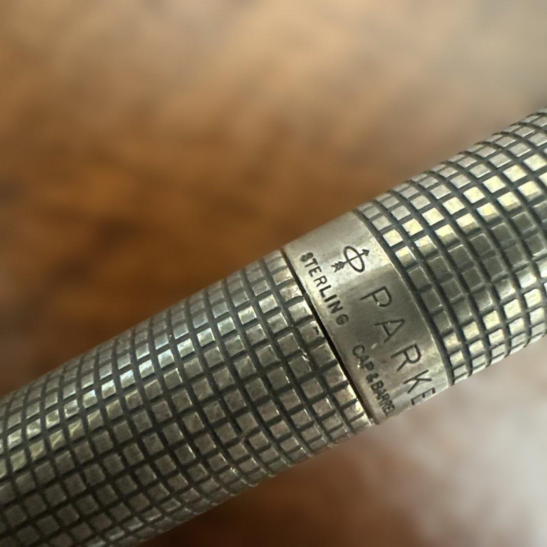 ★ヴィンテージ★PARKER75万年筆スターリングシルバー14Kペン先