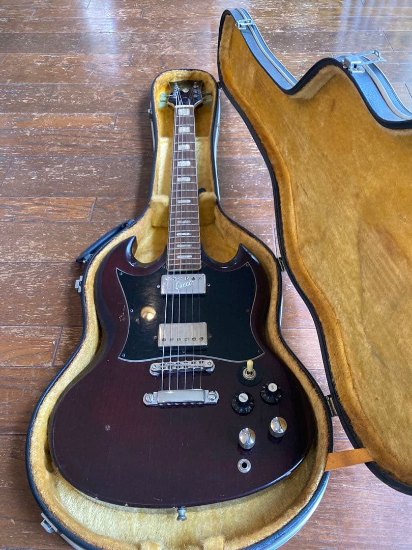 greco70'sダークチェリー色SG ジャパンヴィンテージ