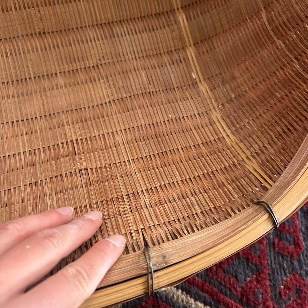 石見銀山　竹細工　手提げ籠　カゴ