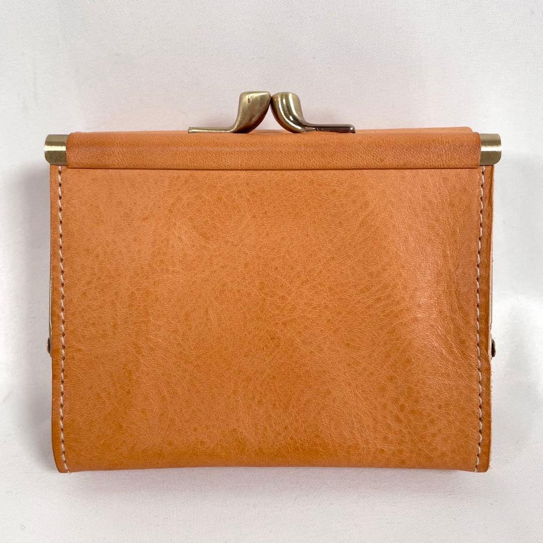 未使用 IL BISONTE イルビゾンテ 三つ折り財布 がま口 コンパクト