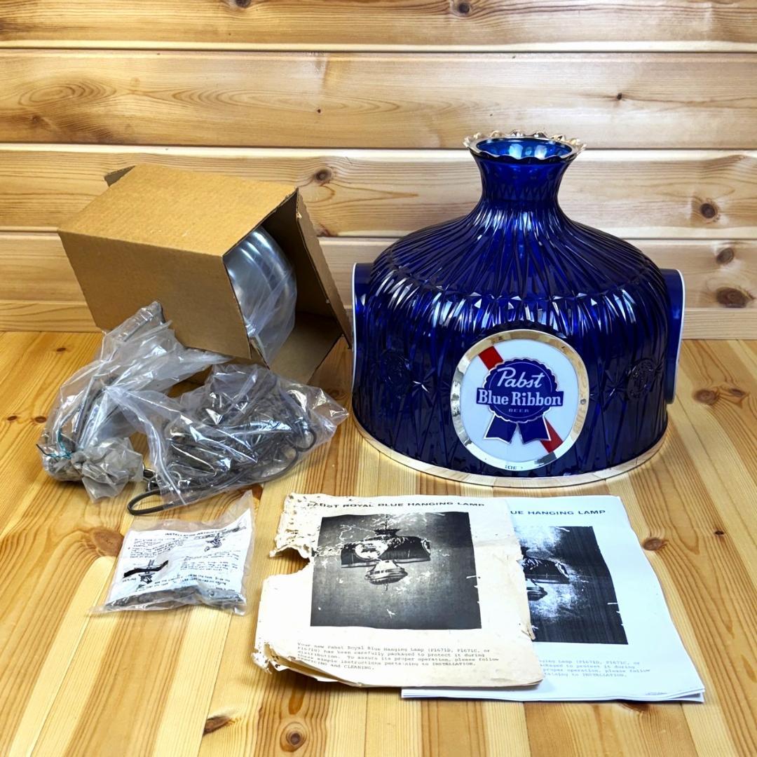 Pabst Blue Ribbon 吊り下げ ライト パブスト ビンテージ 新古