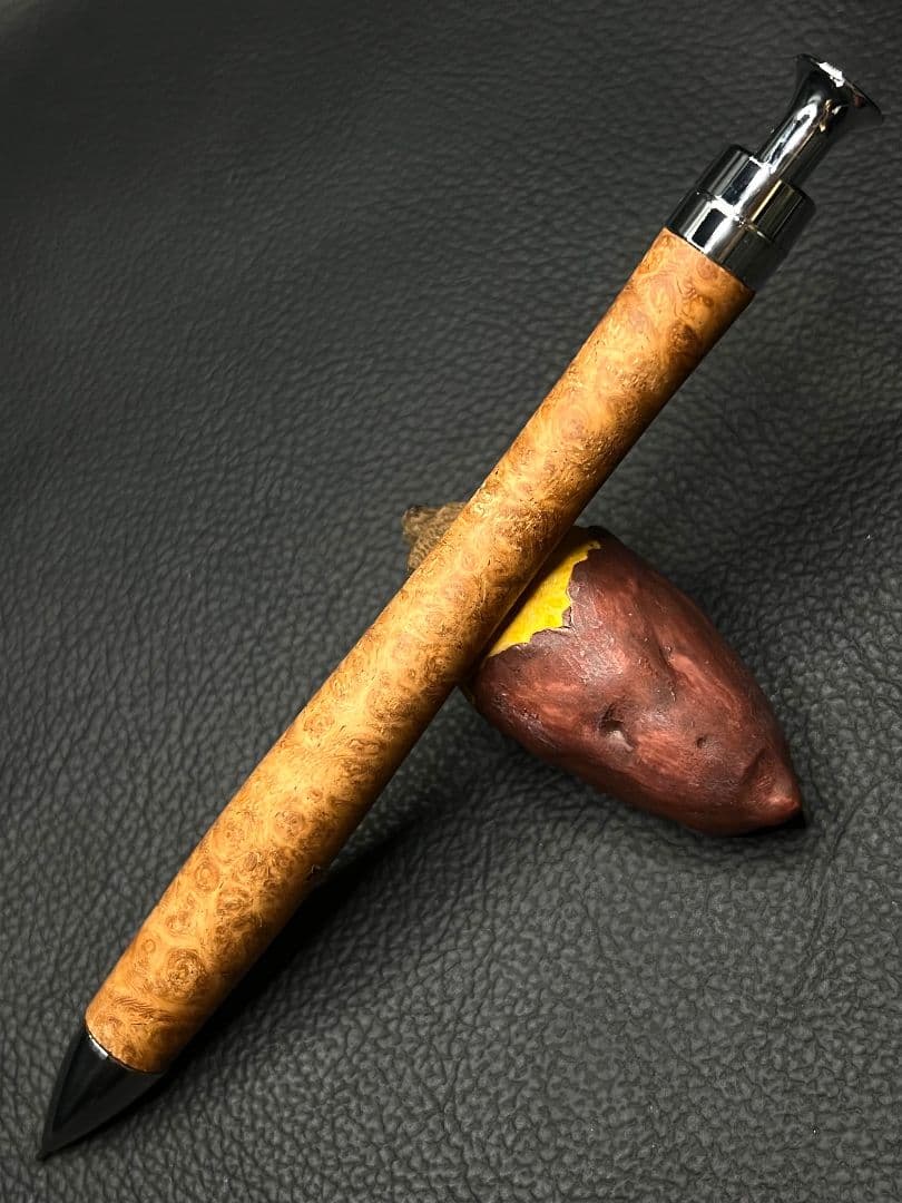 こんはくさん専用　こぶた工房　極上+花梨瘤シャープペンシル アウトレット