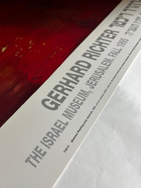 Abstract painting（ゲルハルト リヒター）アートポスター