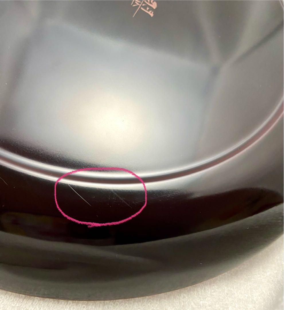 レア 茶道具 溜塗り桑名盆 丸盆 六代目 山本翠松作【匿名配送】