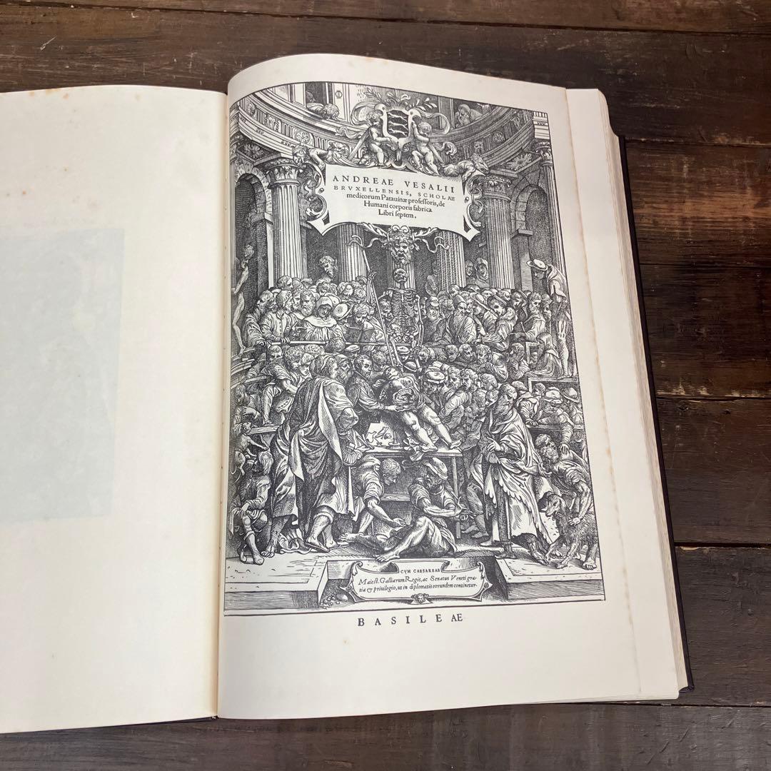 アンドレアス・ヴェザリウス　人体構造論　解説付き　古書　講談社　アンティーク