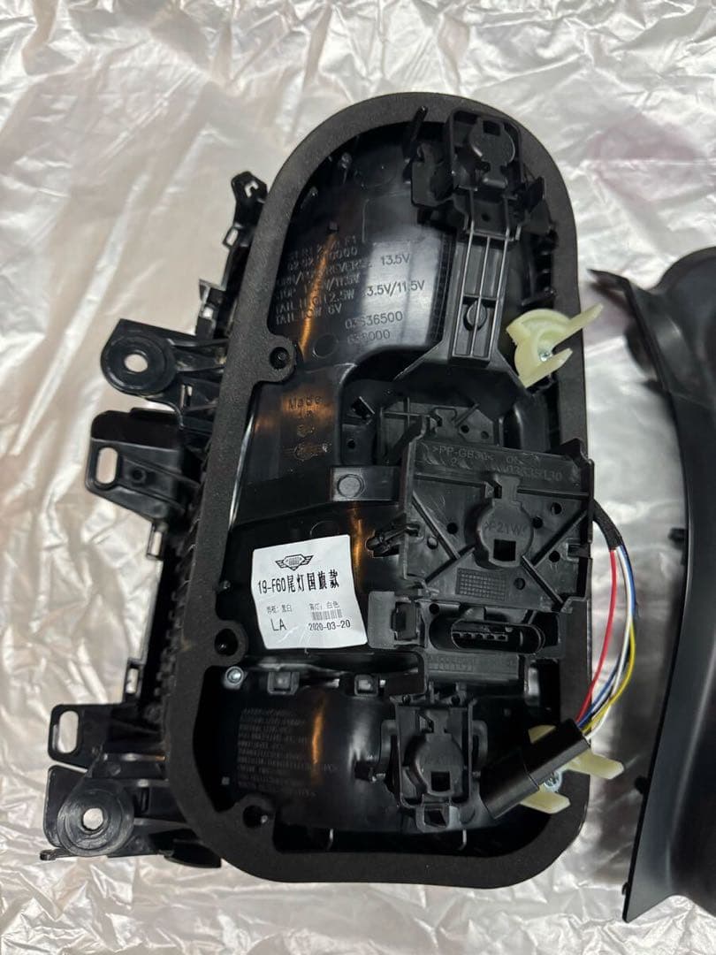 ミニF60クロスオーバー用 LED テールライト ユニオンジャックスモーククリア