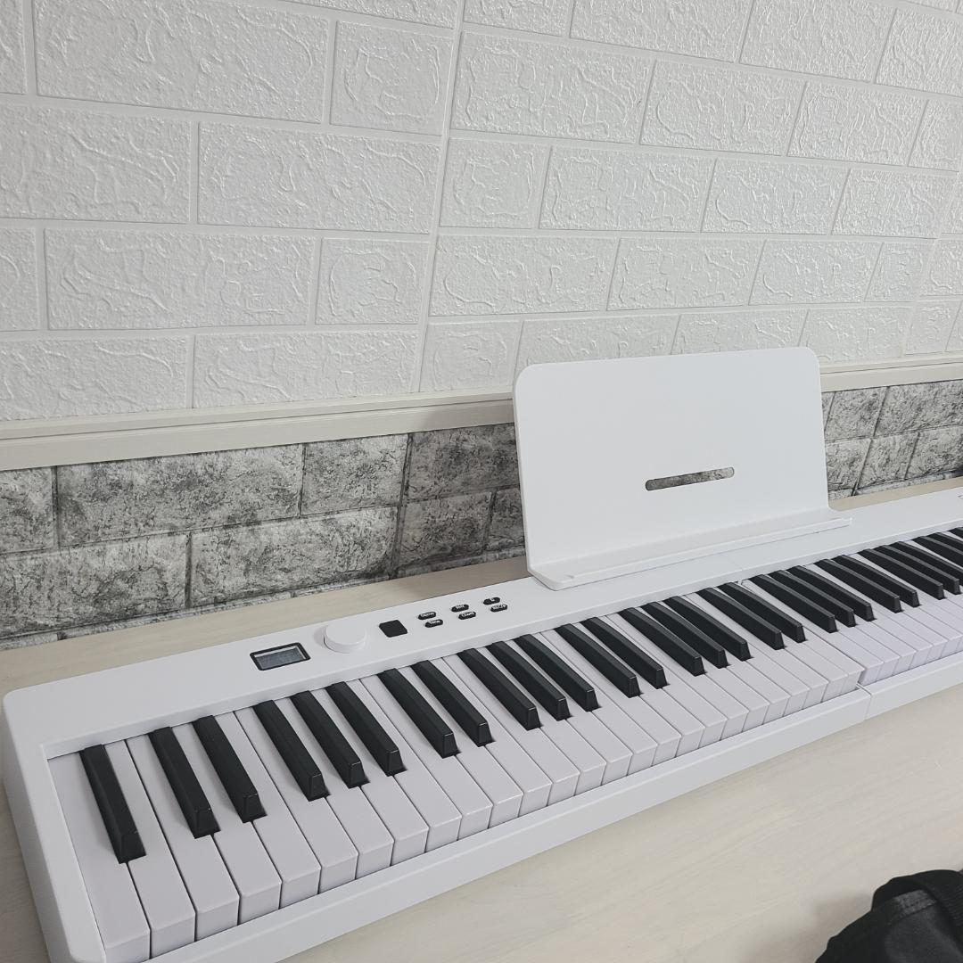 CARINA ZE0088 折りたたみ式 電子ピアノ 88鍵 ホワイト