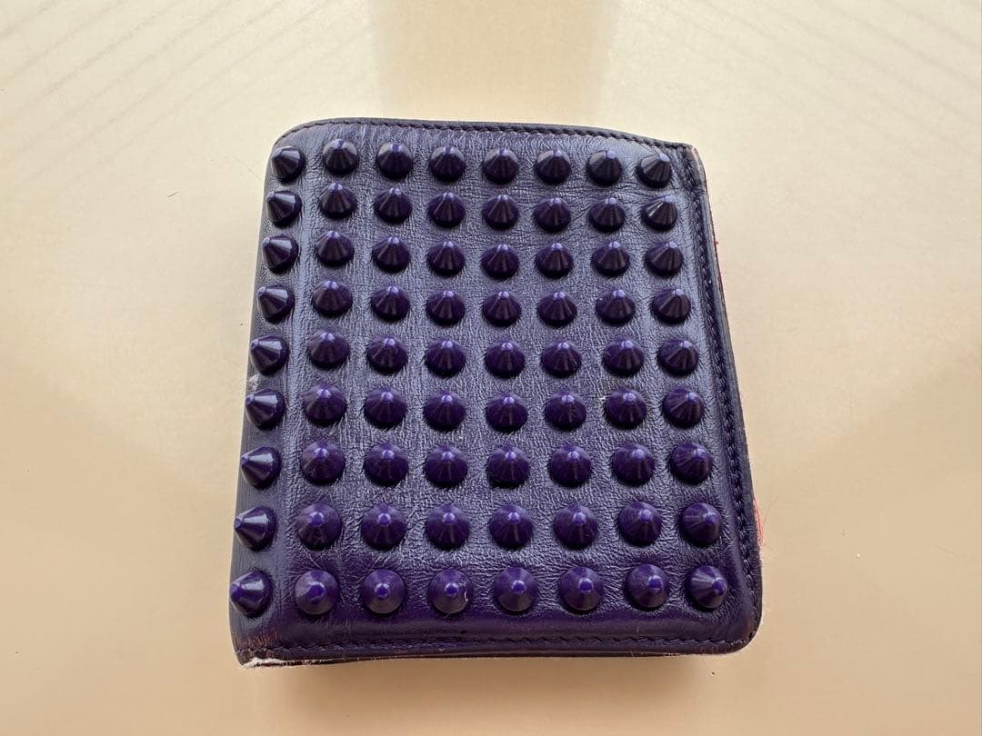 本日迄値下‼️希少限定カラー‼️クリスチャン　ルブタン DRAWER 二つ折り　財布