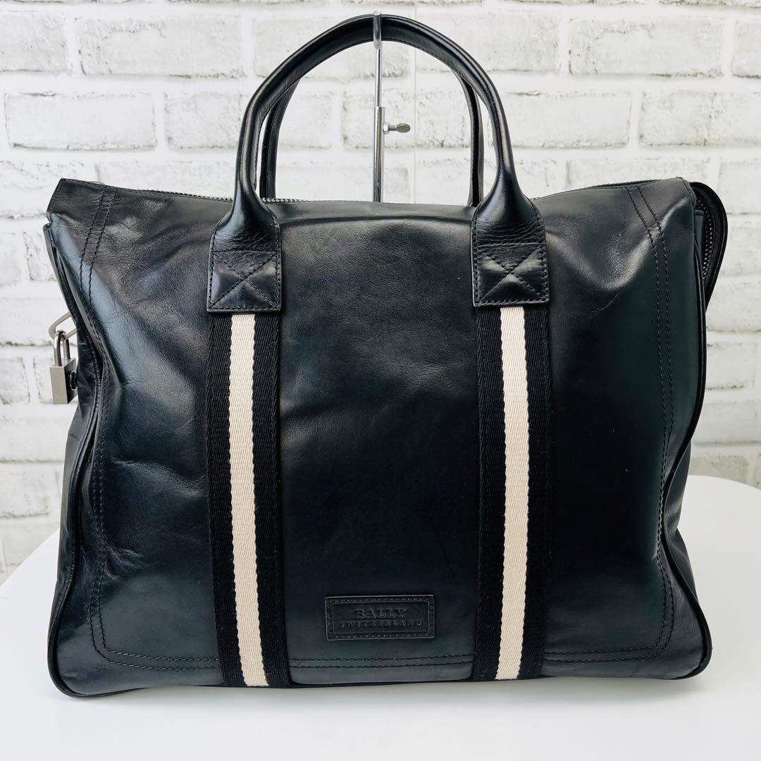 状態完備✨ BALLY メンズビジネスバッグ ブリーフケース ブラック レザー