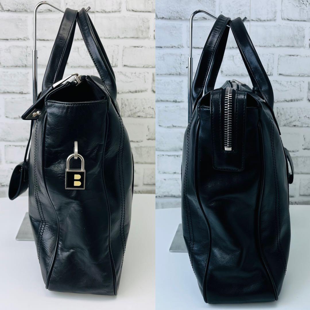 状態完備✨ BALLY メンズビジネスバッグ ブリーフケース ブラック レザー