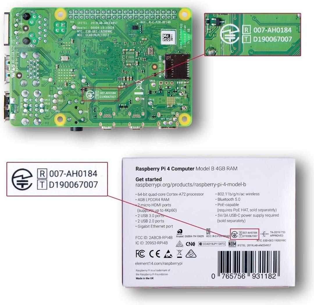 [新品] ラズパイ Raspberry Pi 4 スターターキット 4GB