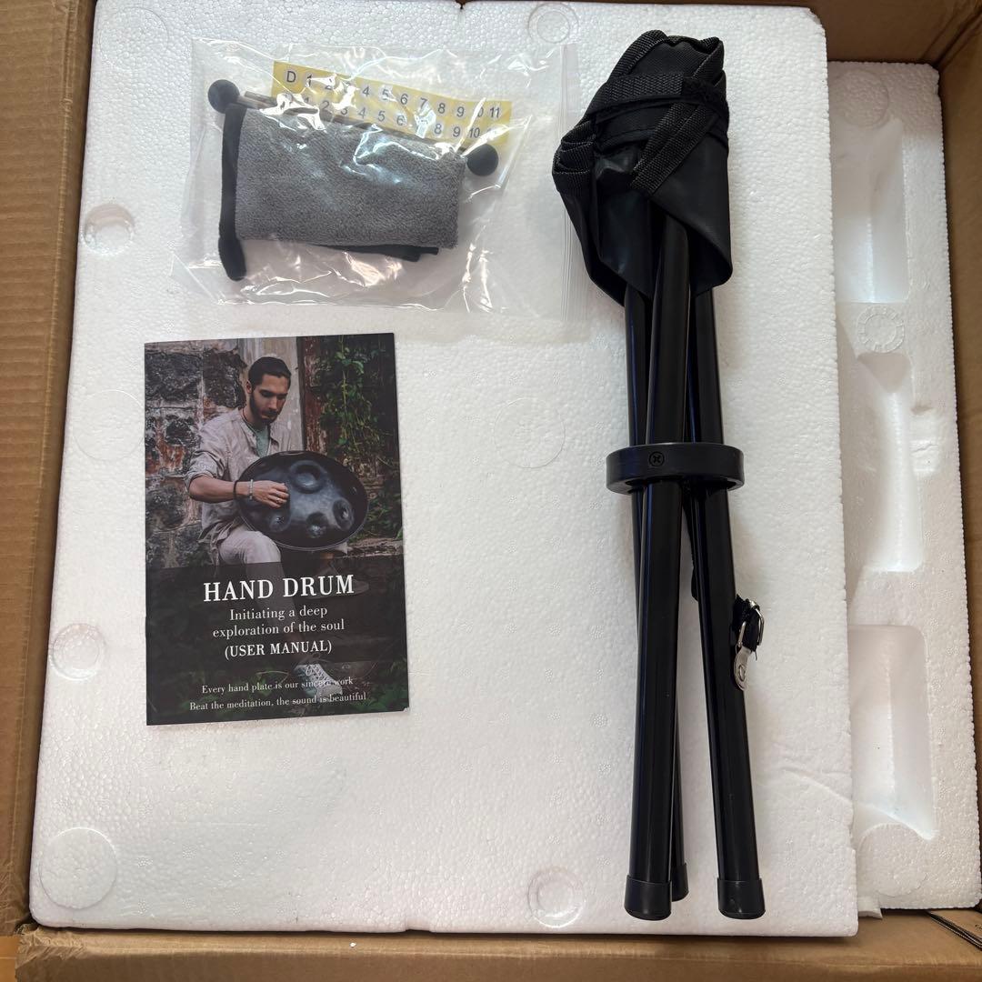 ハンドパン Dマイナー 10音 432Hz ゴールド