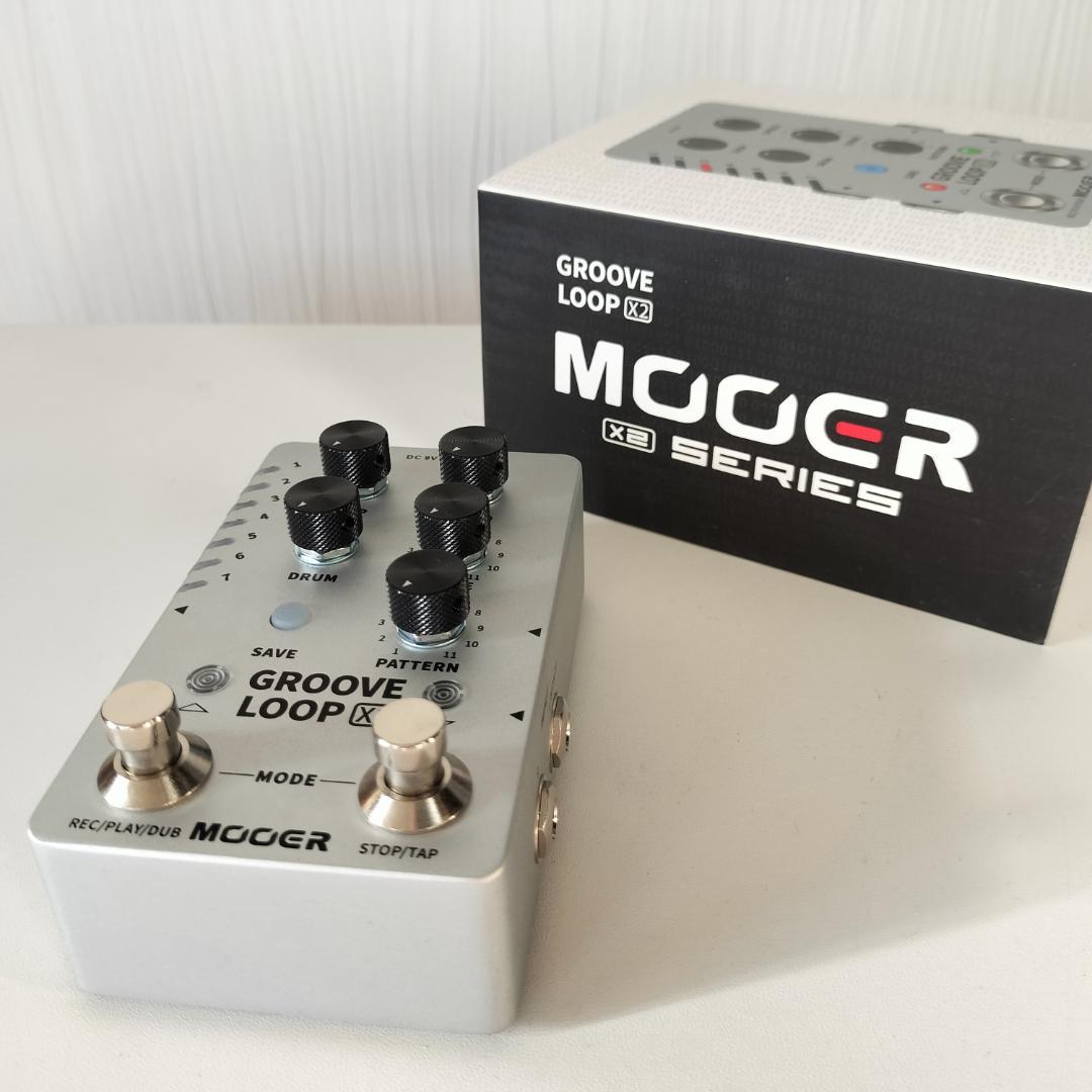 新品：Mooer GROOVE LOOP X2（ルーパー・ドラムマシーン）