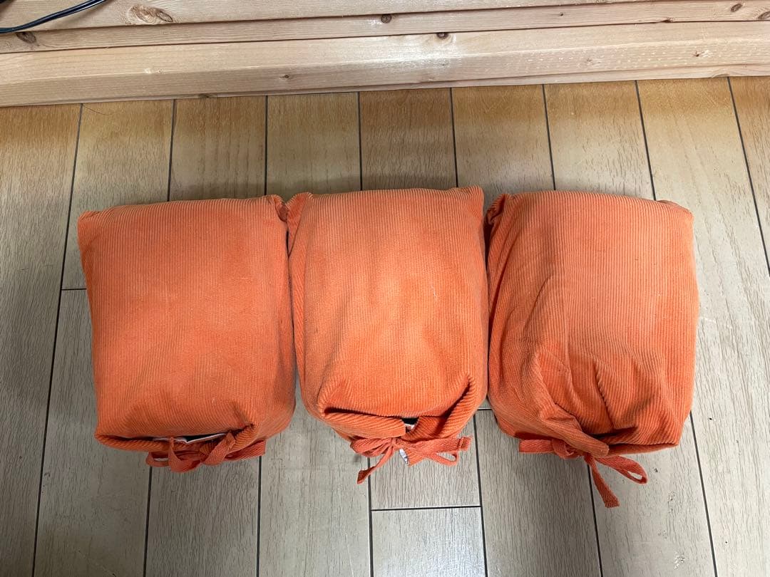 ミツウロコの豆炭アンカ３個（豆炭付き）