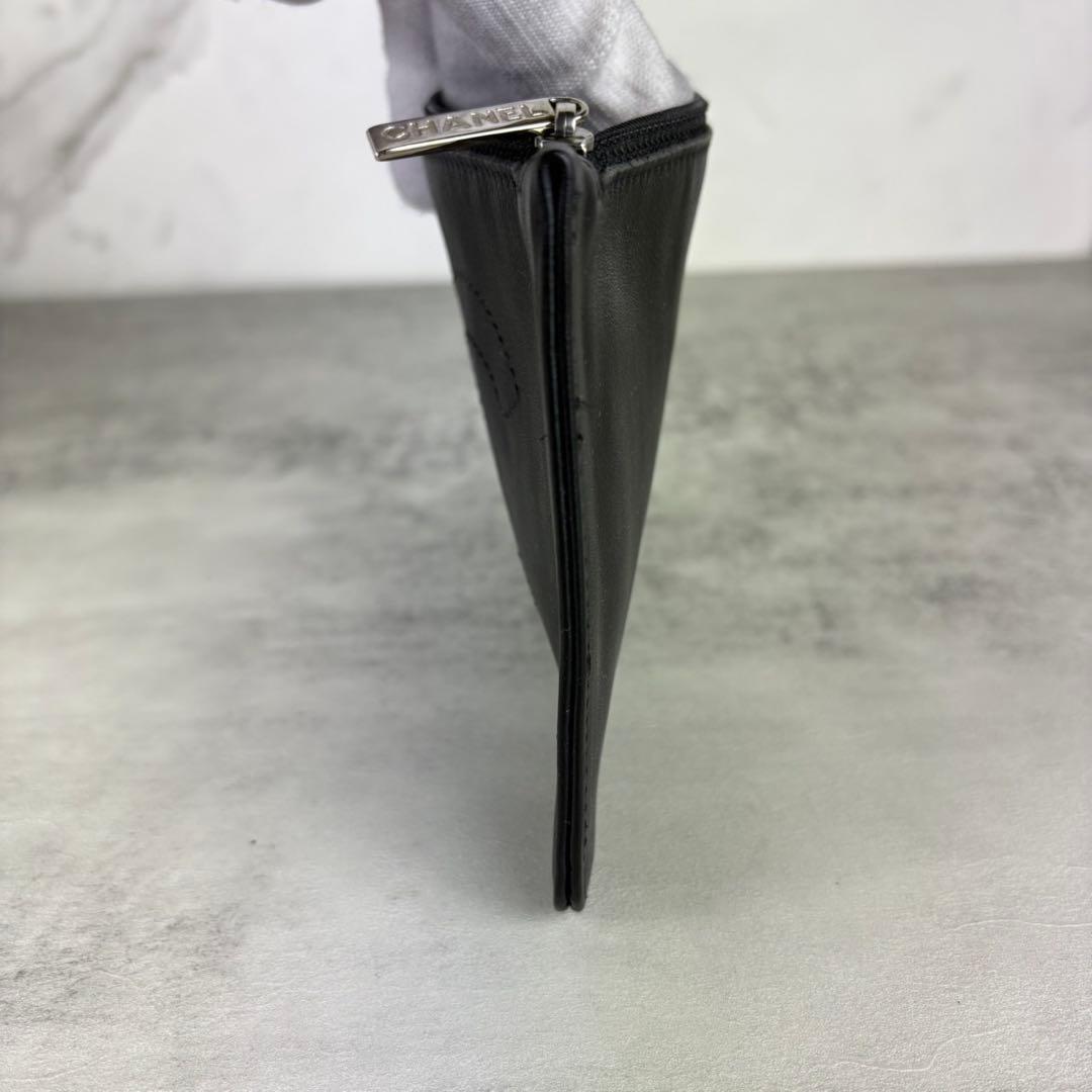 CHANEL シャネル　ポーチ　ラムスキン　カードケース　ケース　財布