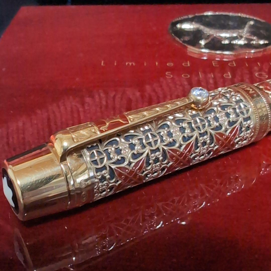 【超希少♪】 モンブラン 万年筆 パトロンシリーズ セミラミス 888 金無垢