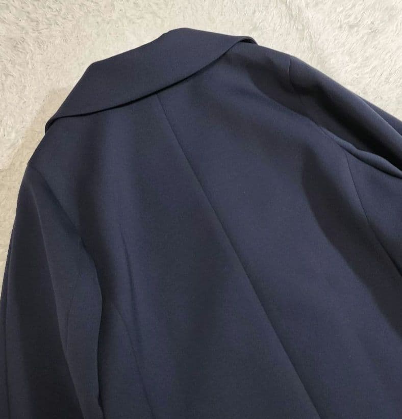 極美品　ボールジィ　スキューバジャージーショートコート　紺　小さいサイズ　34