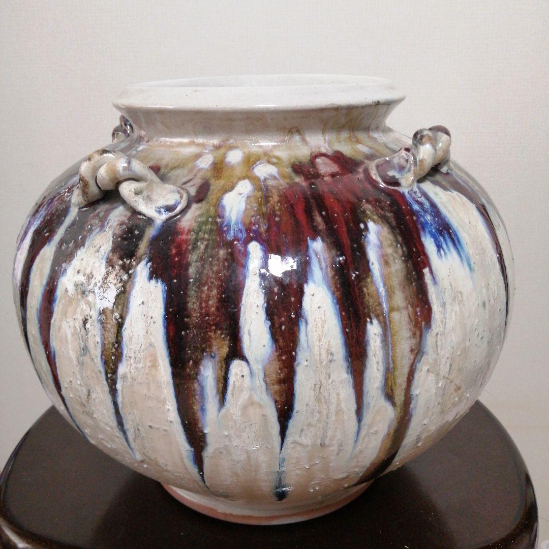 大壺花瓶　生花及び造花用(陶器)