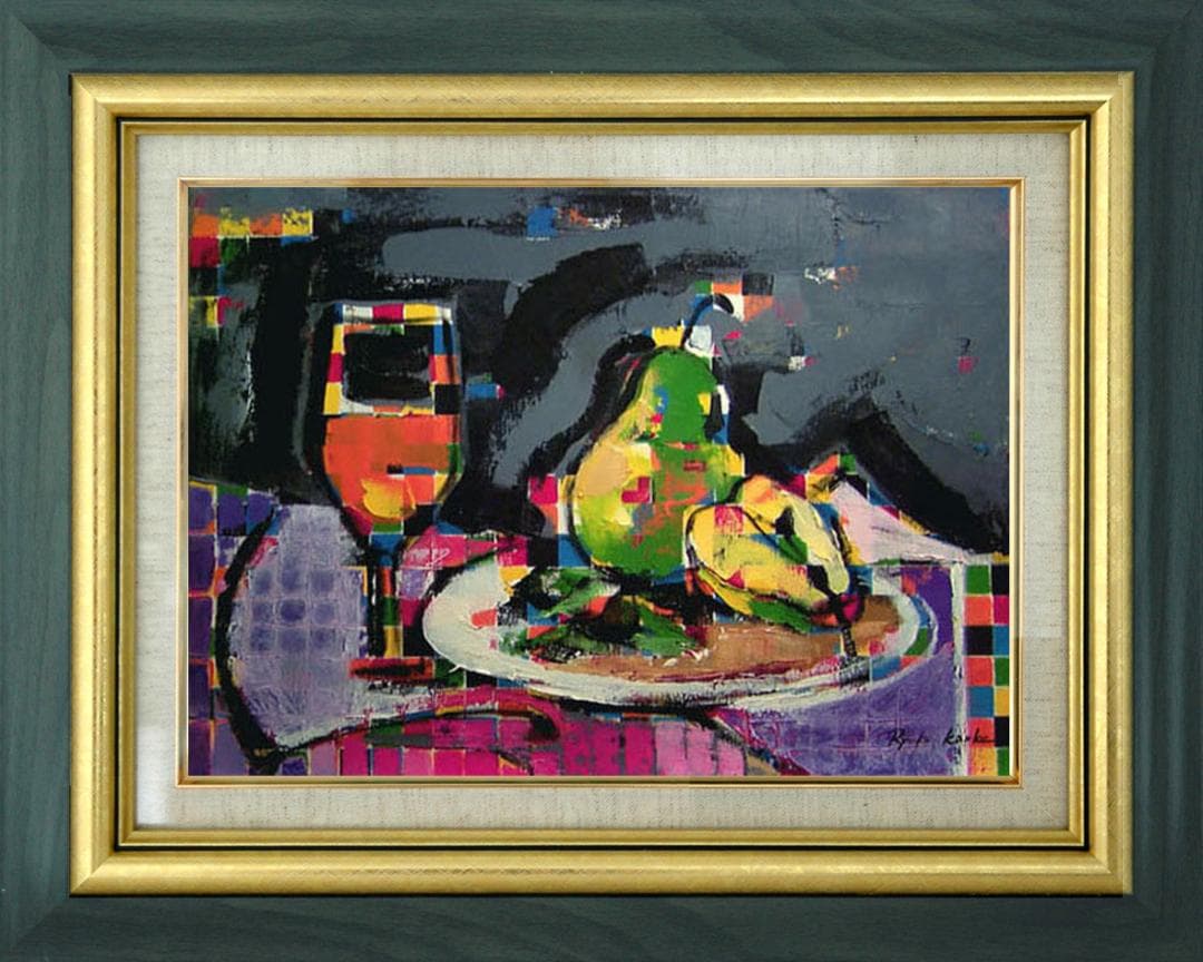 油絵 絵 絵画 インテリア uF6-062204 静物 ワイン