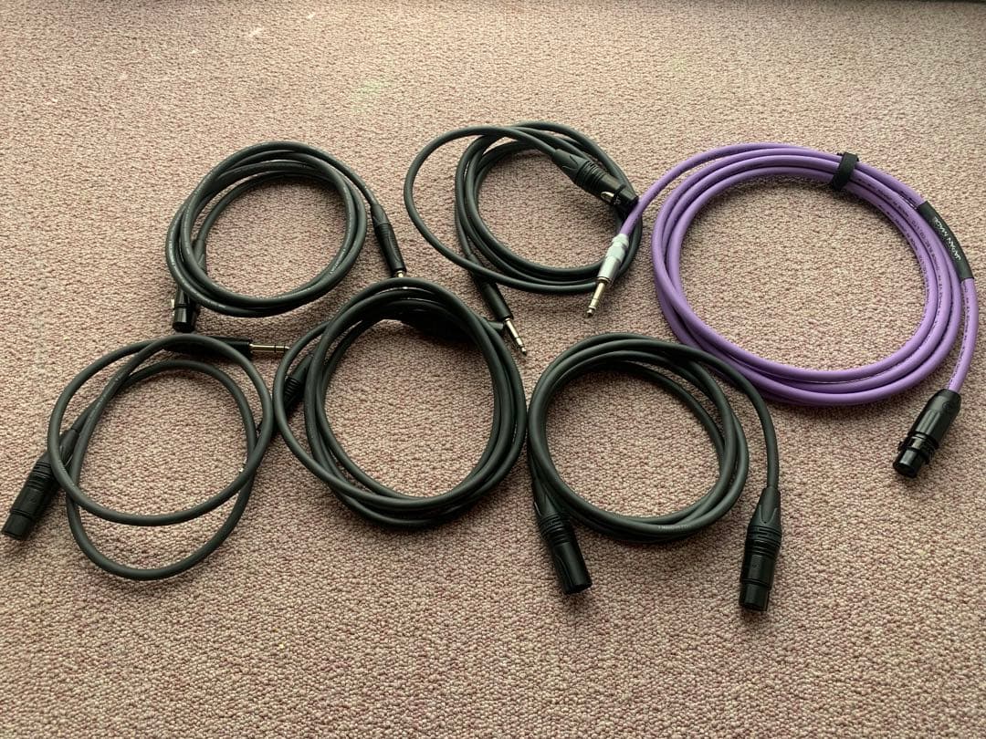 オヤイデ　TRS-XLRメスケーブル　XLRオス-XLRメス　6本セット